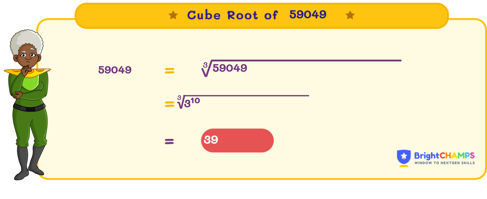 3点おまとめ Cube Root of 59049 | How to Find the Value of ∛59049 🧮