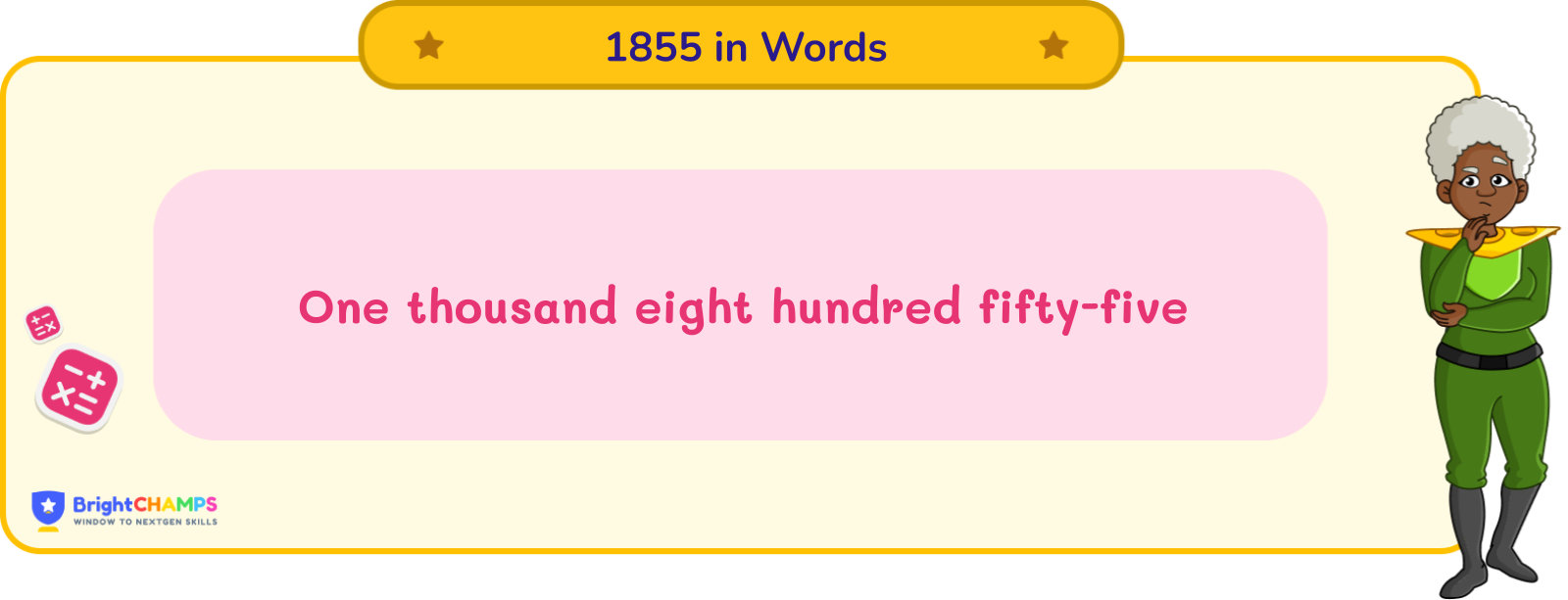 How to Write 1855 in Words | 1855 Spelling