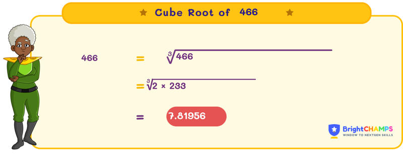 cube root of 466