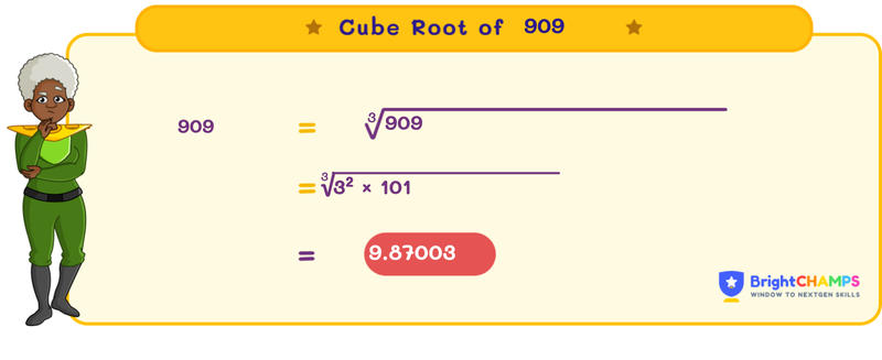 cube root of 909