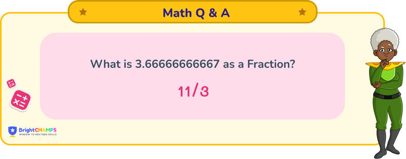 3.66666666667 as a fraction