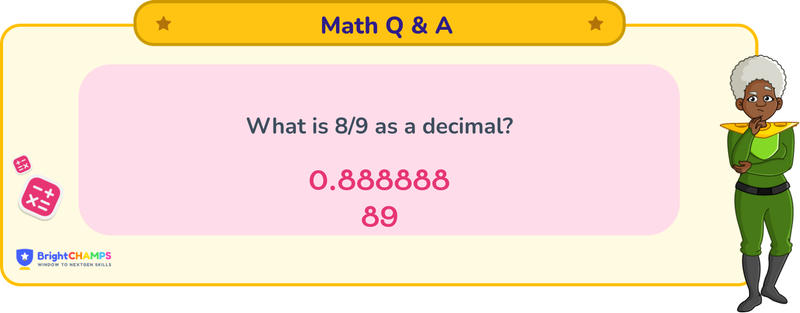8/9 as a decimal