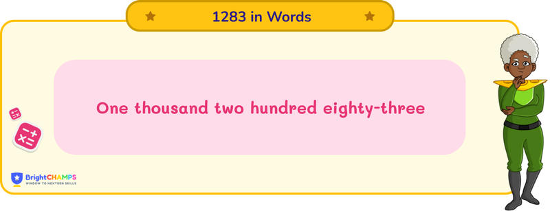1283 in words
