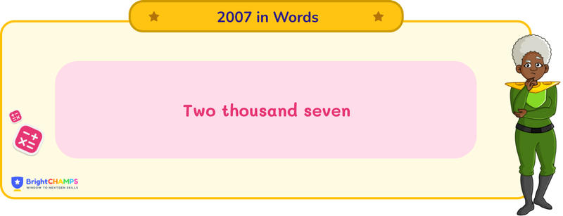 2007 in words