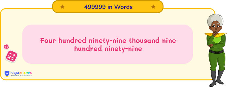 499999 in words
