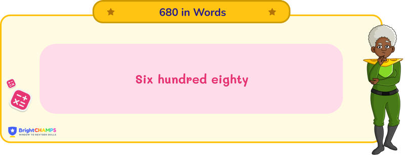 680 in words