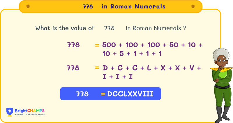 778 in roman numerals