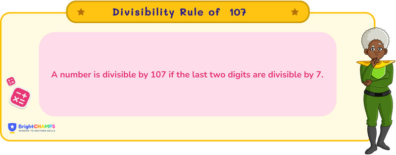 divisibility rule of 107