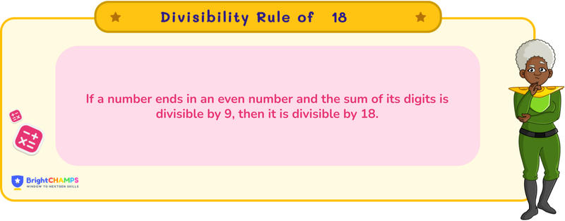 divisibility rule of 18