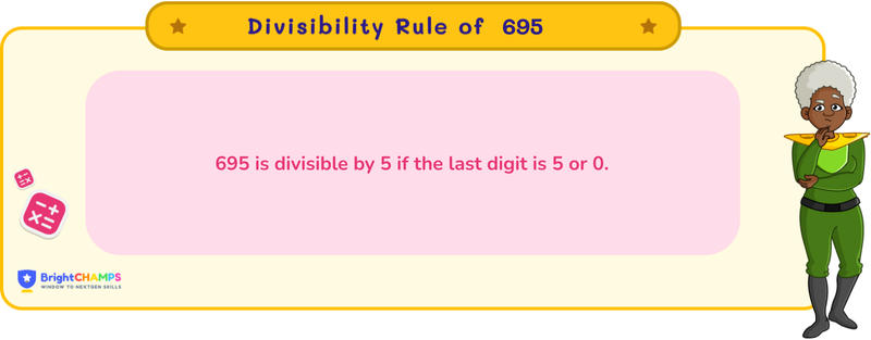 divisibility rule of 695