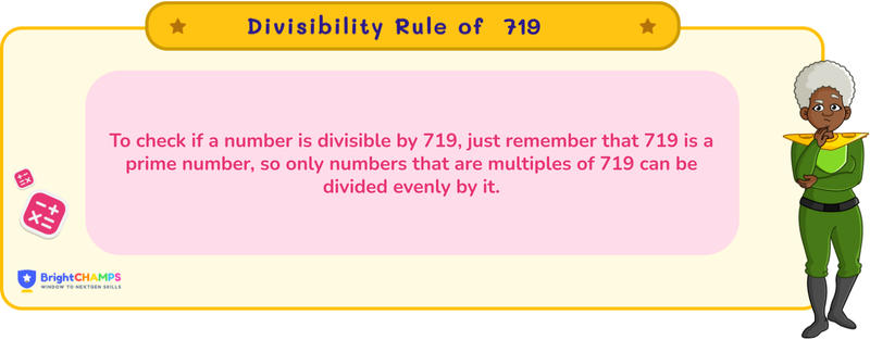 divisibility rule of 719
