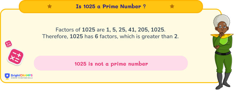 is 1025 a prime number