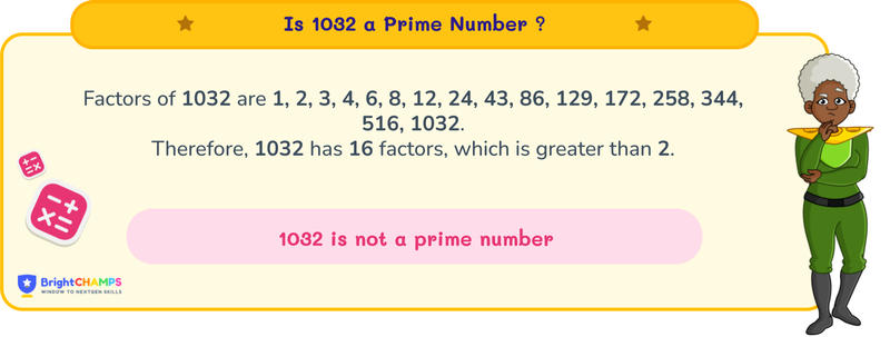 is 1032 a prime number