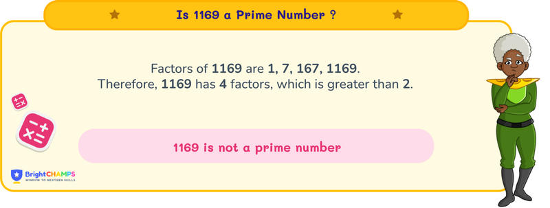 is 1169 a prime number
