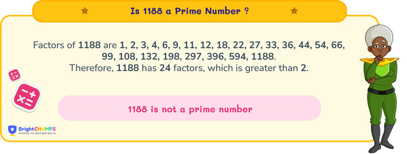 is 1188 a prime number