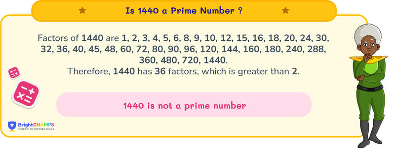 is 1440 a prime number