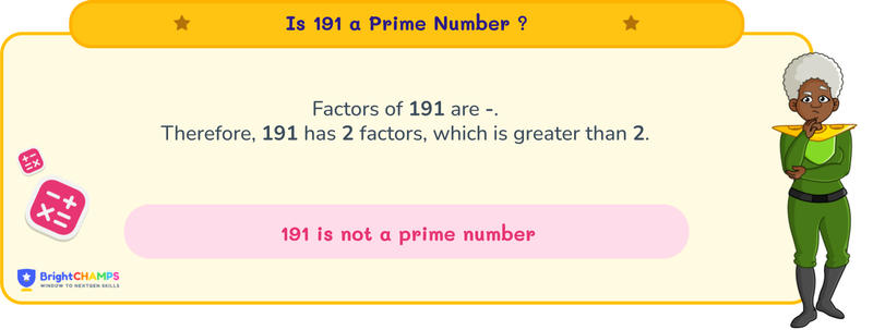 is 191 a prime number