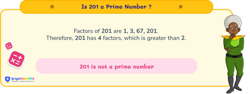 is 201 a prime number