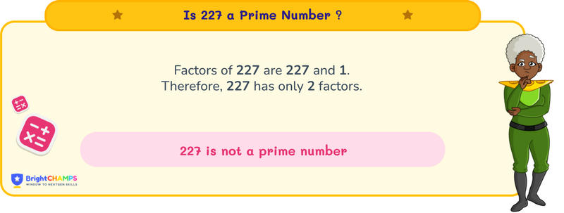 is 227 a prime number
