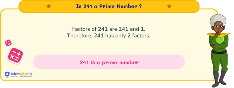 is 241 a prime number