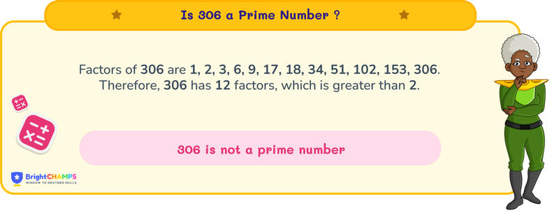 is 306 a prime number