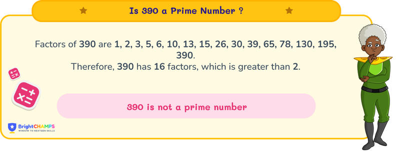 is 390 a prime number
