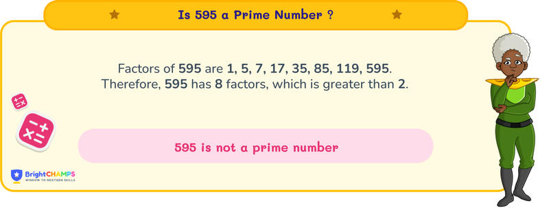 is 595 a prime number