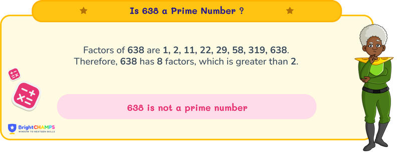 is 638 a prime number