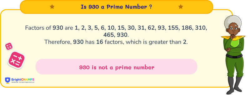 is 930 a prime number