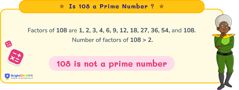 is 108 a prime number