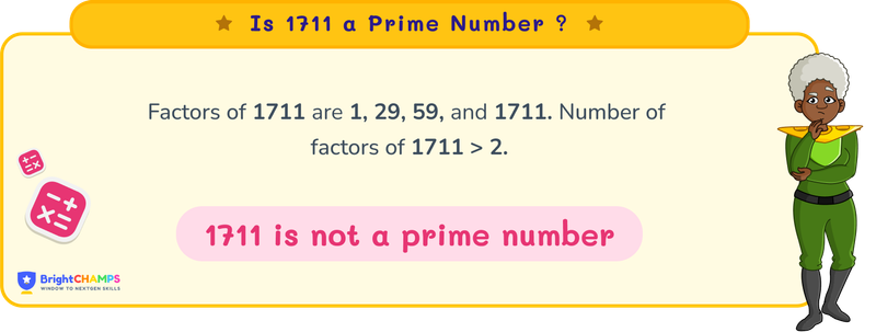 Is 1711 a prime number