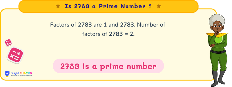 Is 2783 a prime number