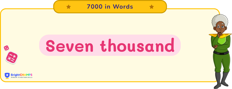 7000 in words