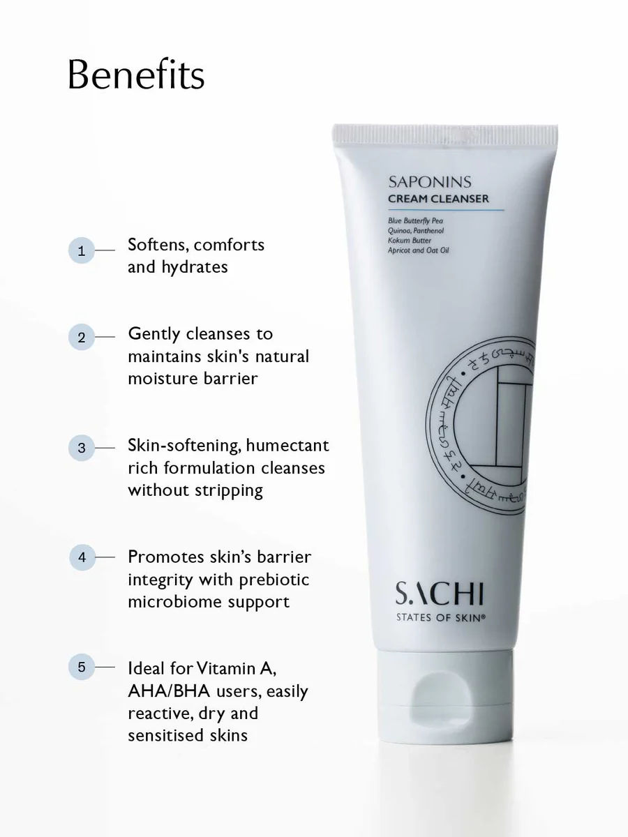 Saponins Cream Cleanser - 120ml