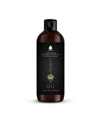 PURSONIC Castor oil (16oz): 100% pure, cold-pressed, hexane-free. Ideal for moisturizing, healing, hair growth, and eyelashes. - Macy's 