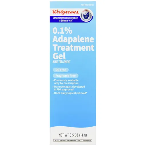 Walgreens 0.1% Adapalene Treatment Gel Fragrance Free