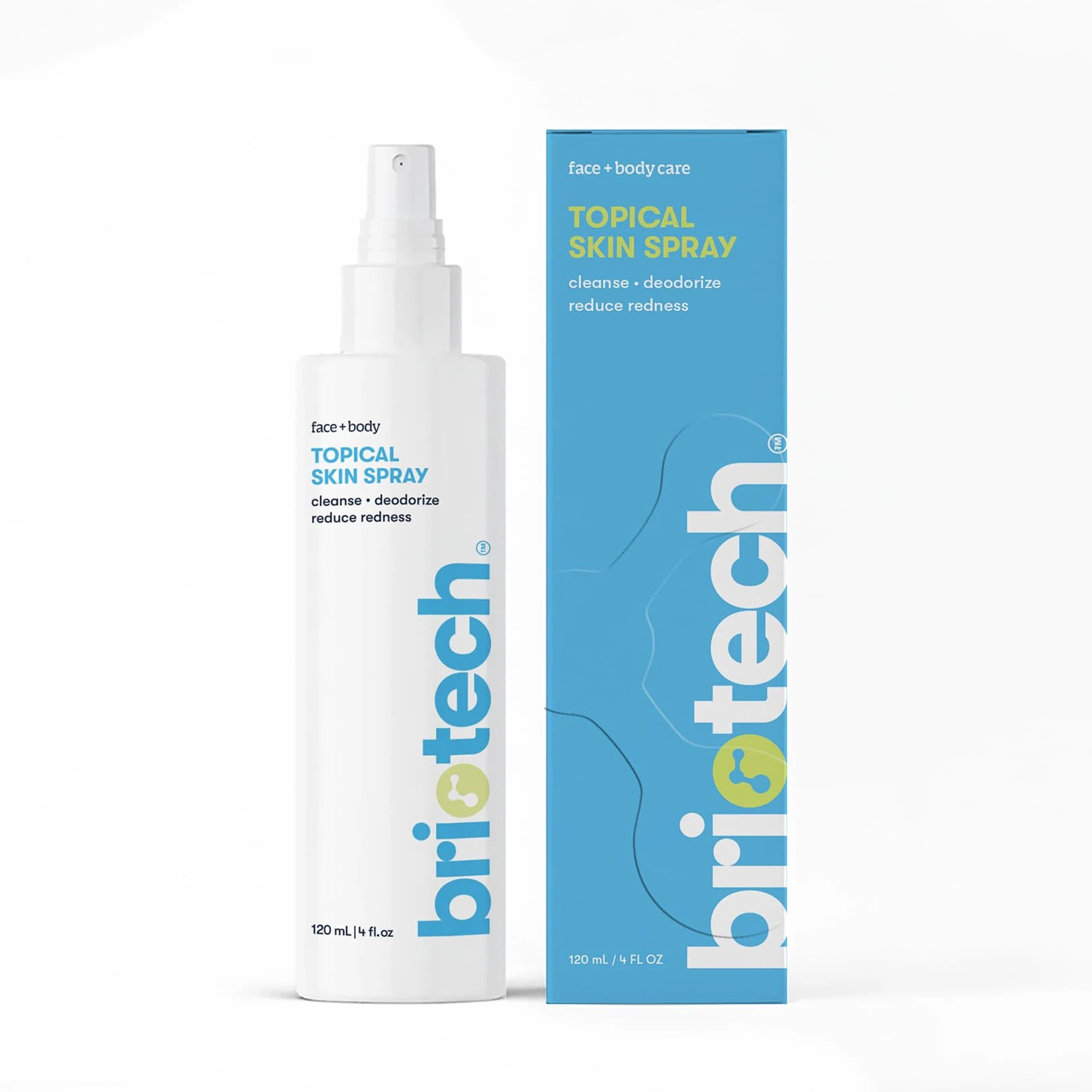 Amazon.com : BRIOTECH Topical Skin Spray, Hypochlorous Acid Spray for Sensitive Skin, HOCl Facial Mist, Full Body Support Against Irritation, Calm Redness, Soothe Foot & Scalp, 4 oz : Beauty & Personal Care