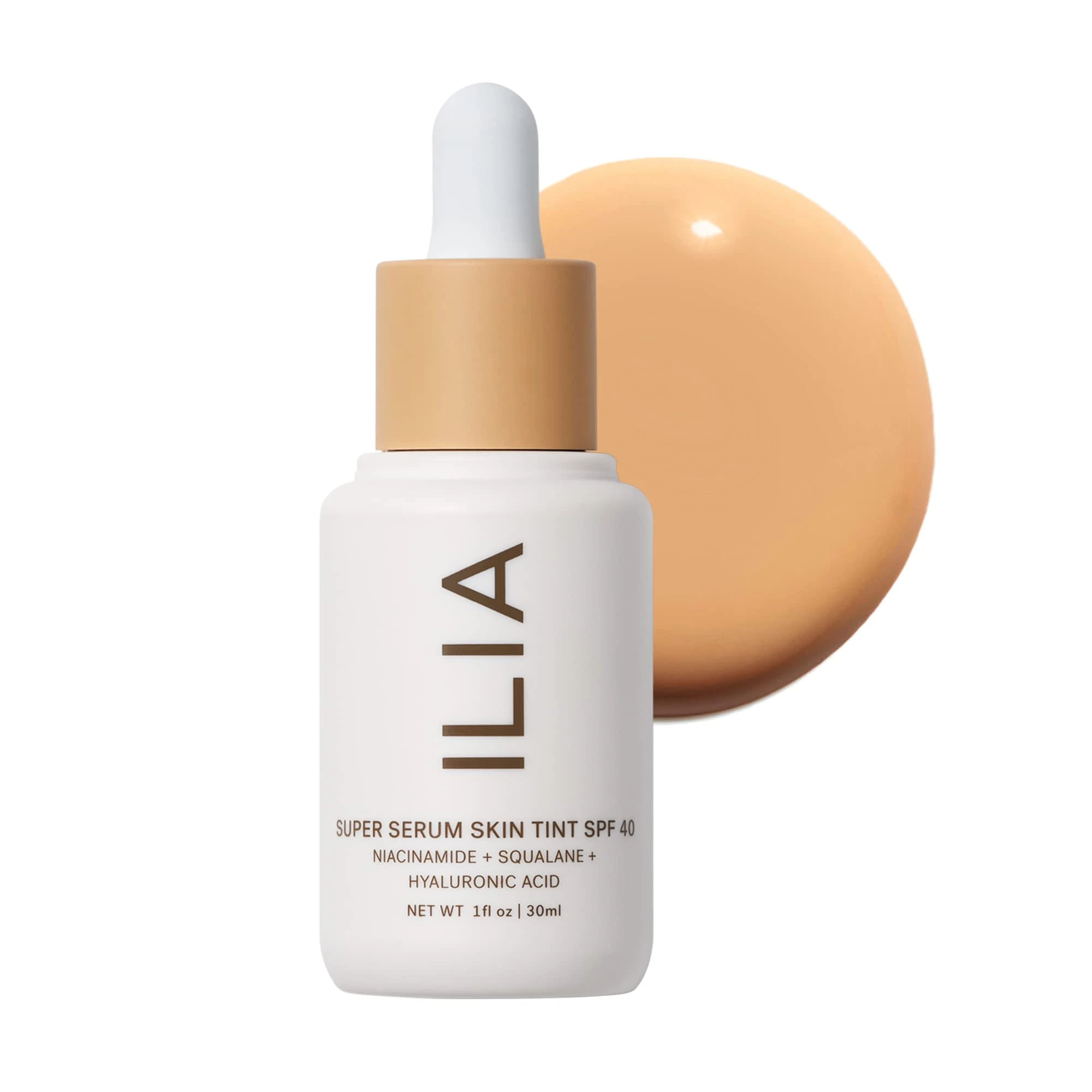 Amazon.com : ILIA - Super Serum Skin Tint SPF 40 | Non-Comedogenic, Vegan, Lightweight to Help Against Blue Light, + Pollution while Hydrating, Smoothing, + Refining (Shela ST8, 1 fl oz | 30 ml) : Beauty & Personal Care