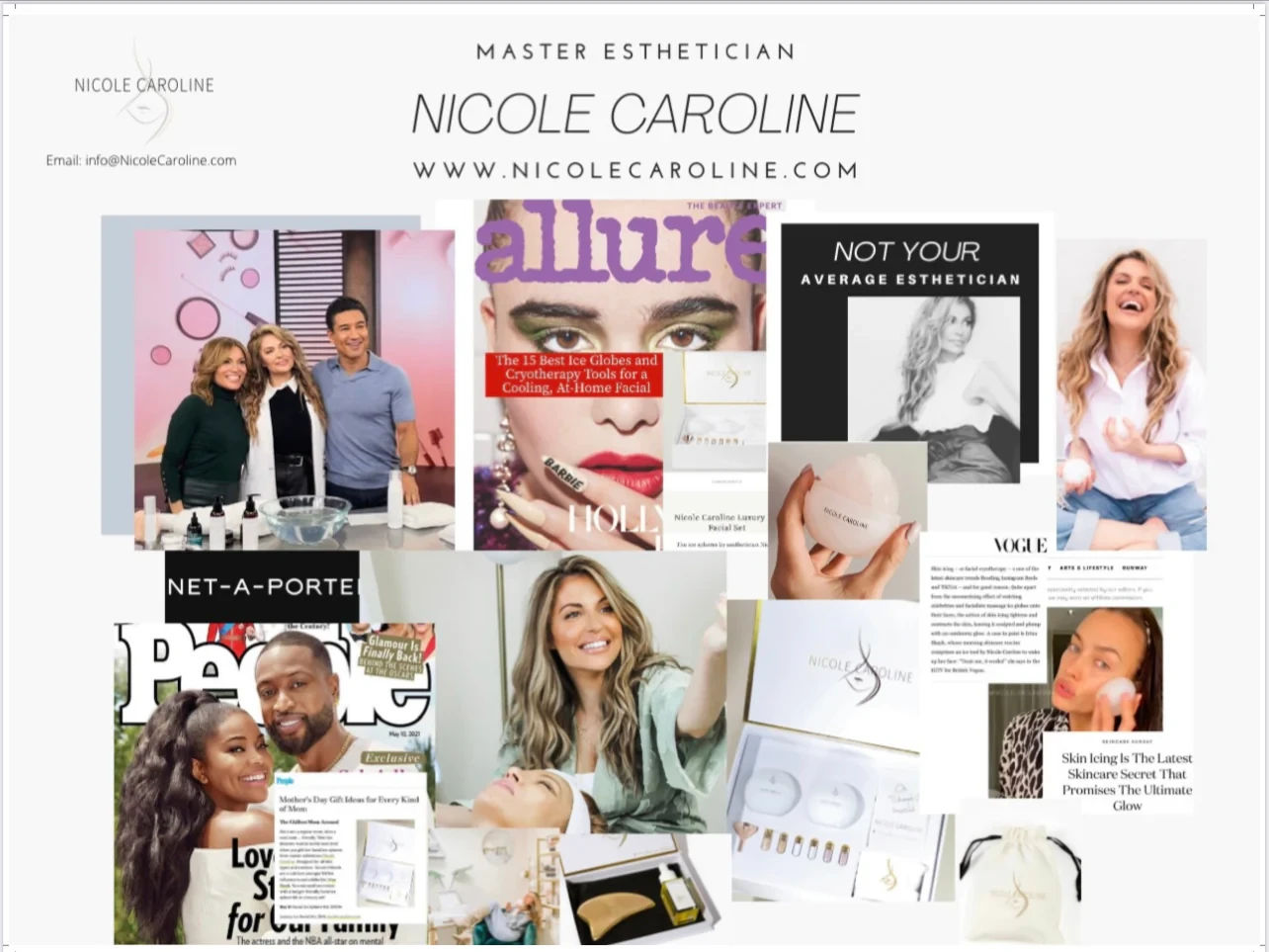 Master Celebrity Esthetician Nicole Caroline of Greenwich CT