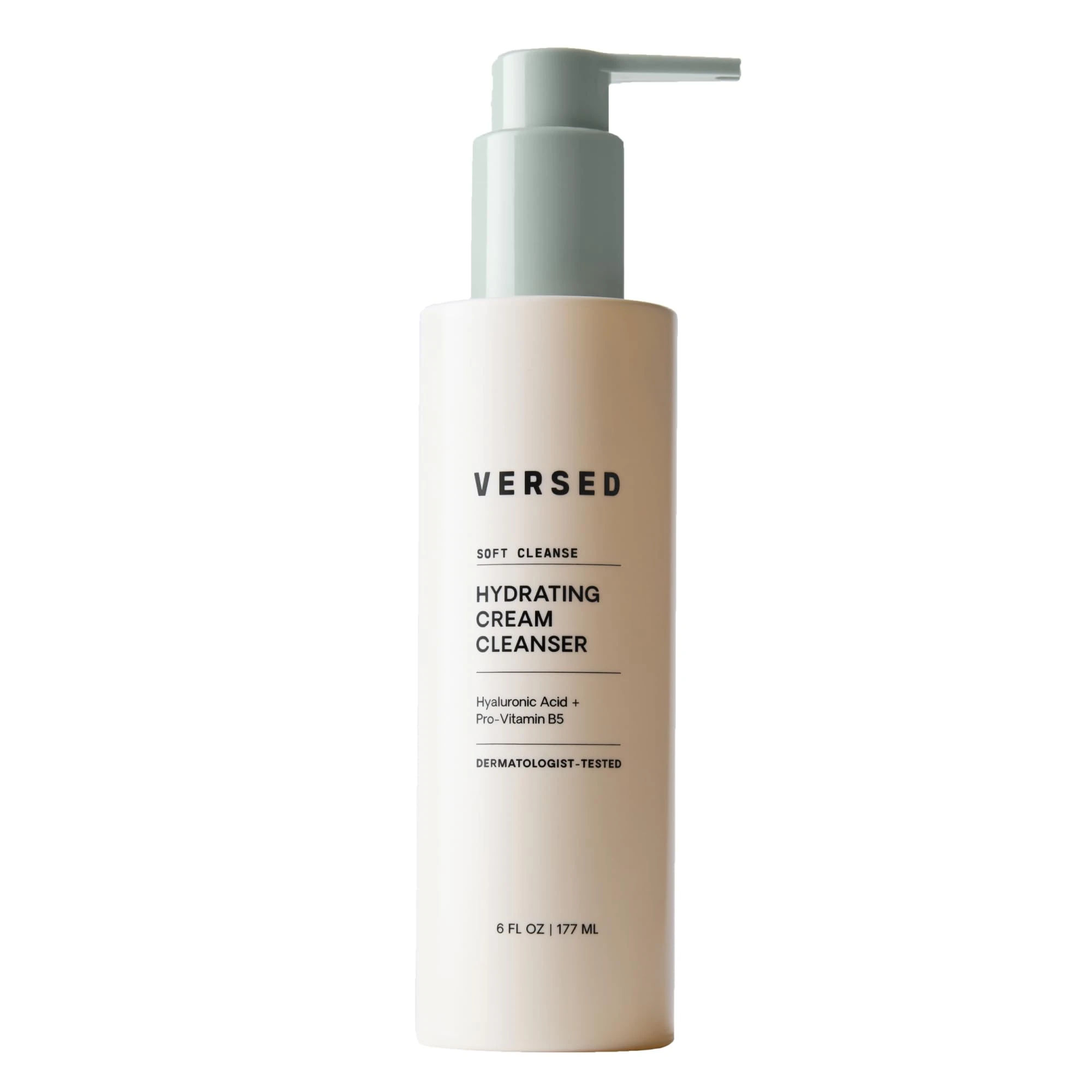 Amazon.com: Versed Gentle Hydrating Facial Cleanser - Cream Face Cleanser with Hyaluronic Acid & Aloe Leaf Juice - Fragrance-Free cleanser for Dry Skin (6 fl oz / 177 mL) : Beauty & Personal Care
