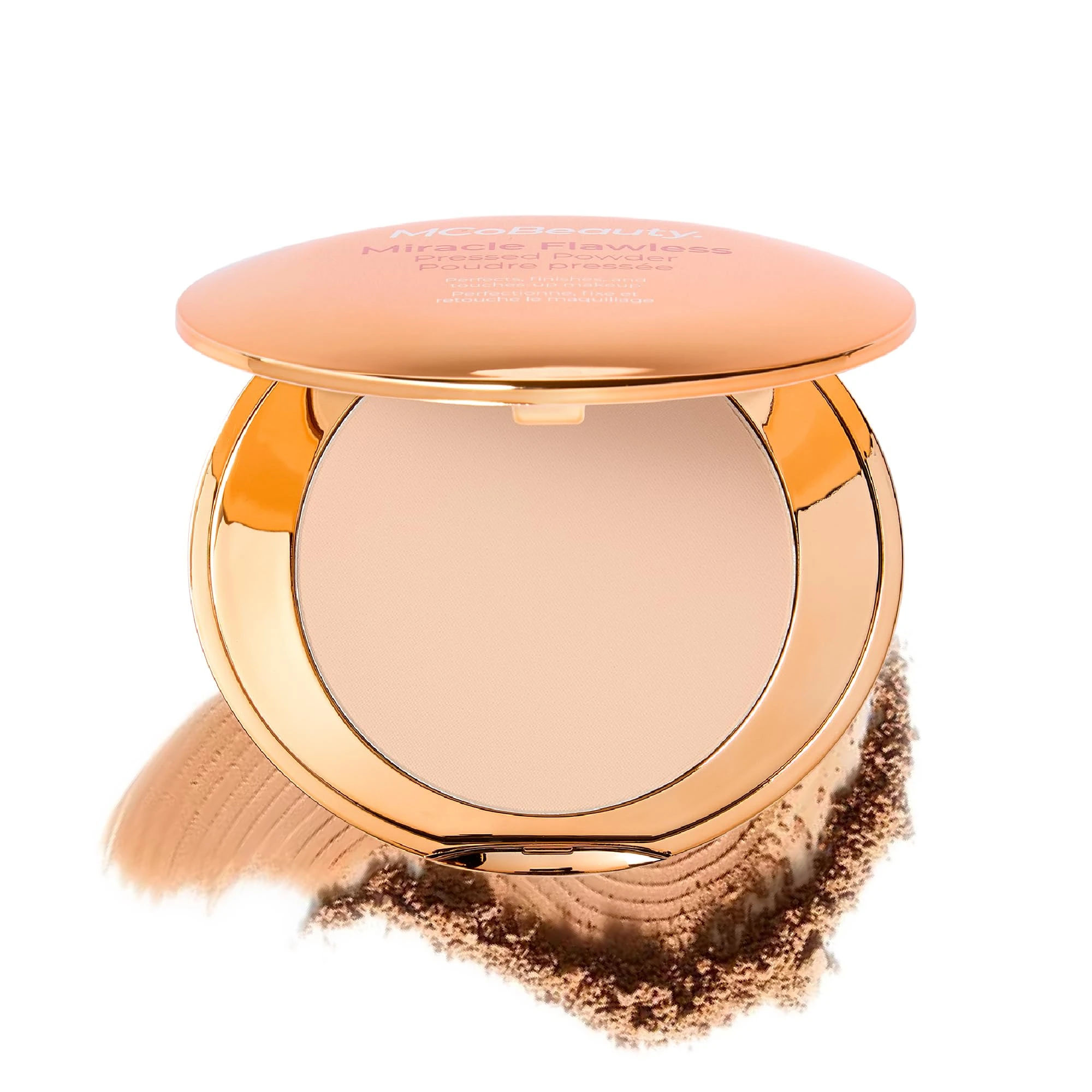 Amazon.com : MCoBeauty - Miracle Flawless Pressed Powder - 1 Light Shade - Compact Setting Powder with Rose Flower Extract and Sweet Almond Oil - Helps Finish and Refine the Look of Makeup : Beauty & Personal Care