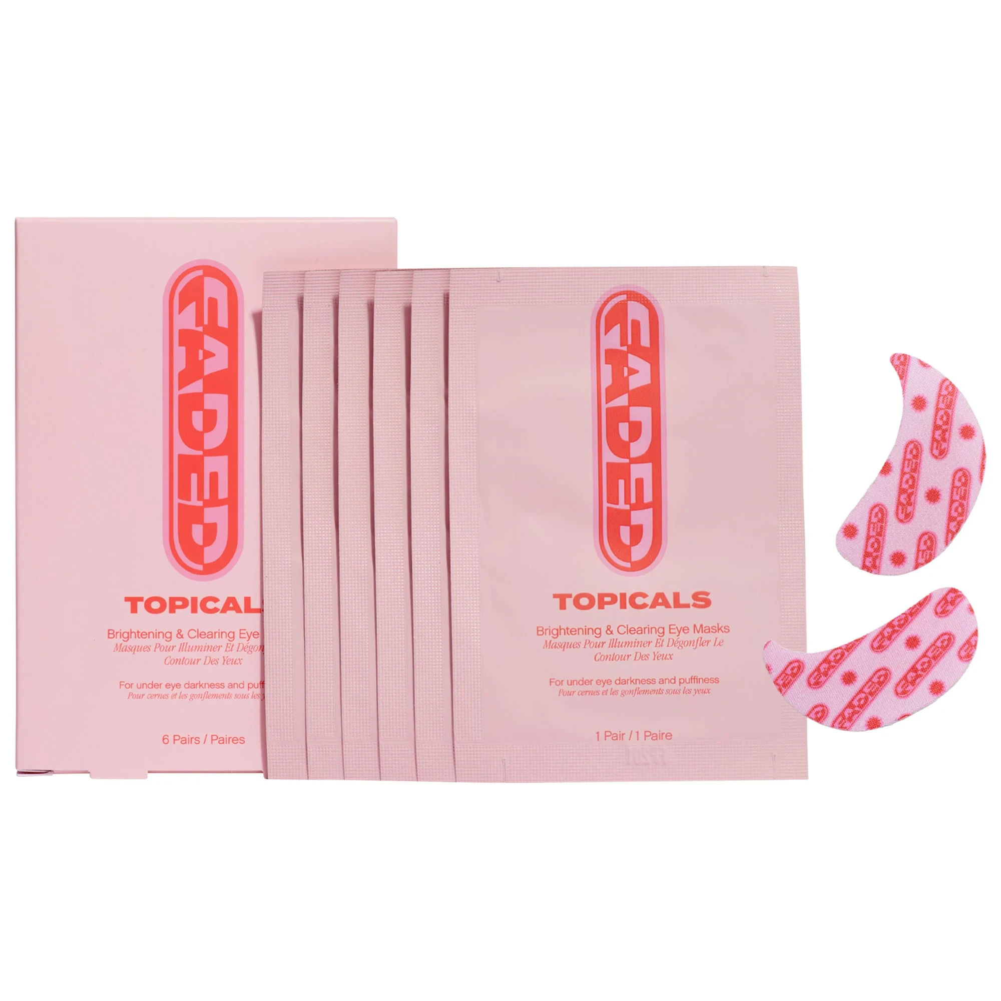 Topicals Faded Under Eye Brightening & Clearing Eye MasksSHOP NOWTopicals Faded Under Eye Brightening & Clearing Eye MasksSHOP NOW
