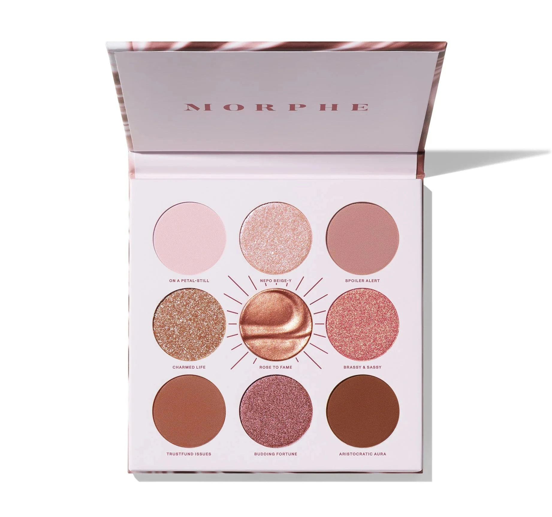 Amazon.com: Morphe Rich & Foiled Artistry Palette - 9-Pan Metallic Eye Makeup Palette with Luxe Mattes, Shimmers, and Foil-Finishes - Mauve & Pink Colors with Luminous Shine - Rose to Fame (0.35 oz) : Arts, Crafts & Sewing
