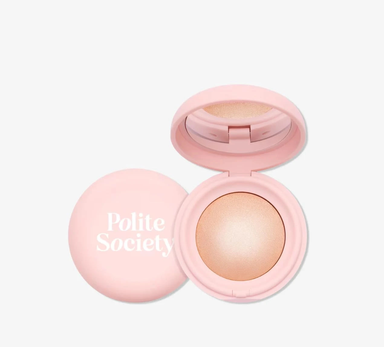 Amazon.com: Polite Society Highlight Society Powder Gloss Highlighter, Glass Skin Wet Effect, Buildable Radiant Finish, Talc-Free with Yarrow Flower Social Light champagne glow : Beauty & Personal Care