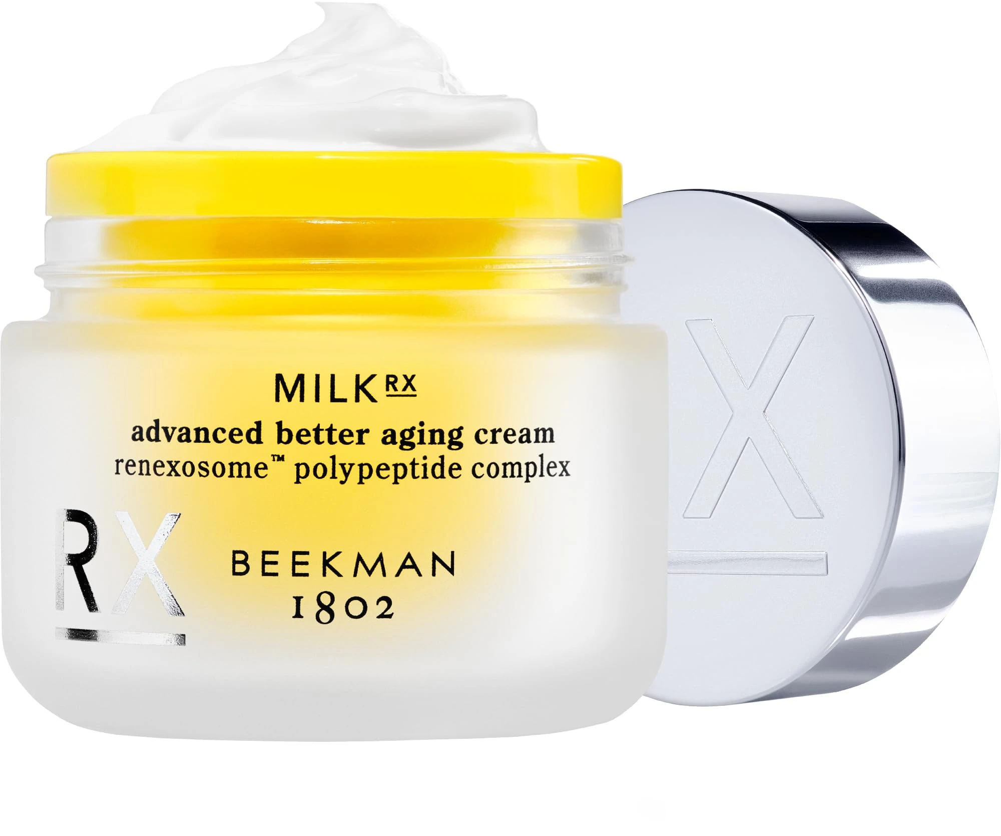 Amazon.com: Beekman 1802 Milk RX Advanced Better Aging Face Cream - Goat Milk Protein Exosomes & Polypeptide Facial Moisturizer - Doctor Formulated for Collagen Boosting & Skin Firming - Fragrance Free : Beauty & Personal Care