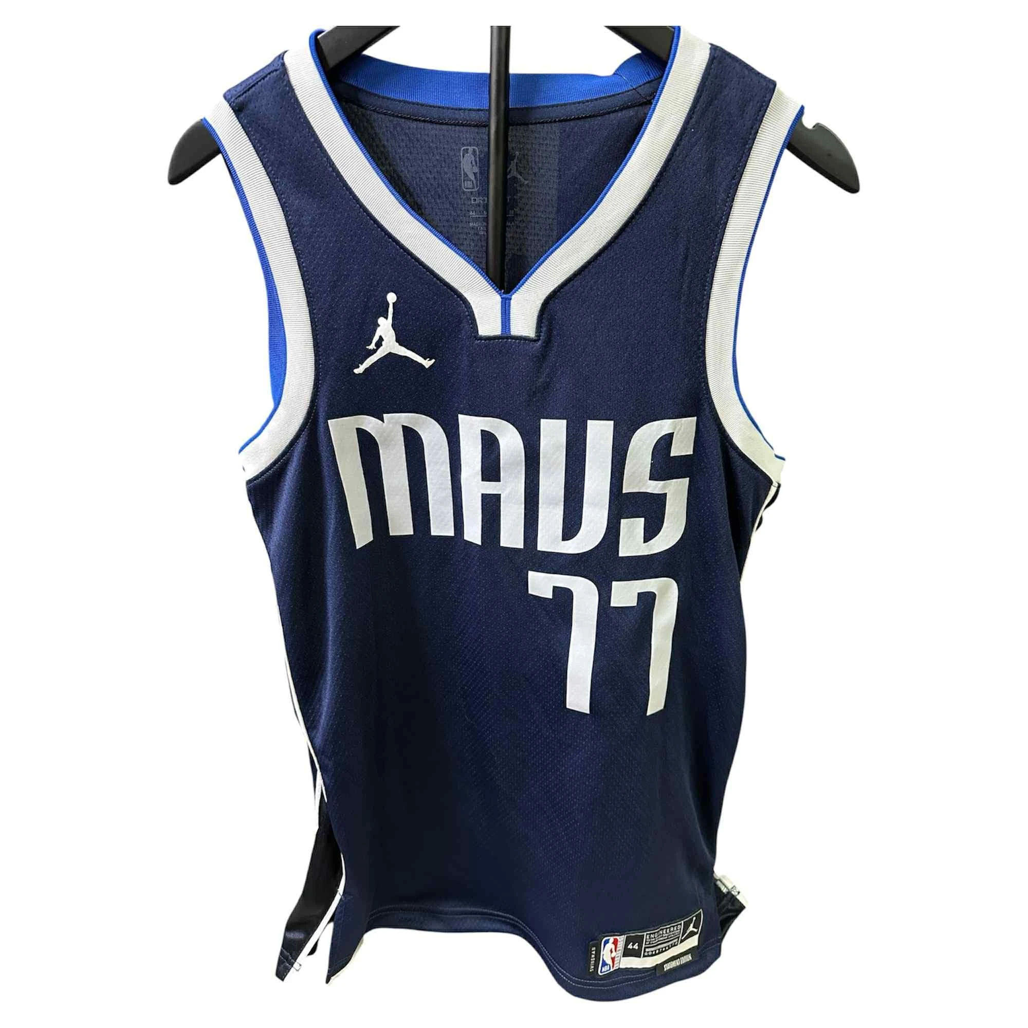 Nike Men's Jumpman Luka Doncic Dallas Mavericks #77 Dri-FIT Statement Edition Basketball Jersey #DO9523-420 - Size Mens Medium