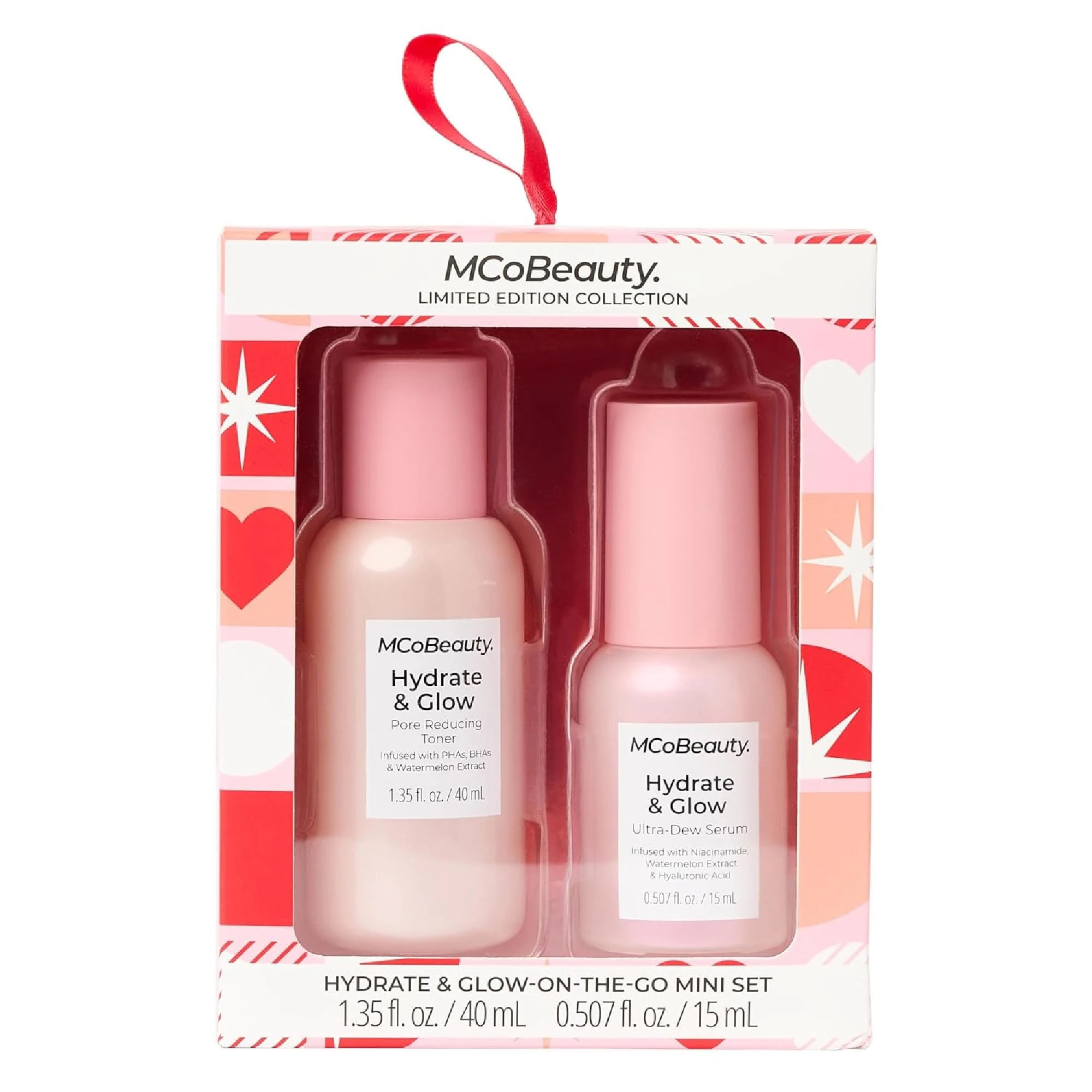 Amazon.com: MCoBeauty Hydrate & Glow-On-The-Go Mini Gift Set - Pore Reducing Toner & Ultra-Dew Glass Skin Serum Duo with Niacinamide & Hyaluronic Acid – Travel Skincare Set for Radiant, Plump, Hydrated Skin : Beauty & Personal Care