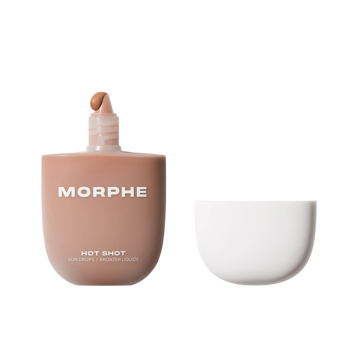 Amazon.com : Morphe Hot Shot Sun Bronzing Drops - Waterweight Liquid Bronzer Drops with Niacinamide for Glowing Skin, Hydration & a Natural Radiant Finish - Bronze Bombshell (1 Fl Oz) : Beauty & Personal Care