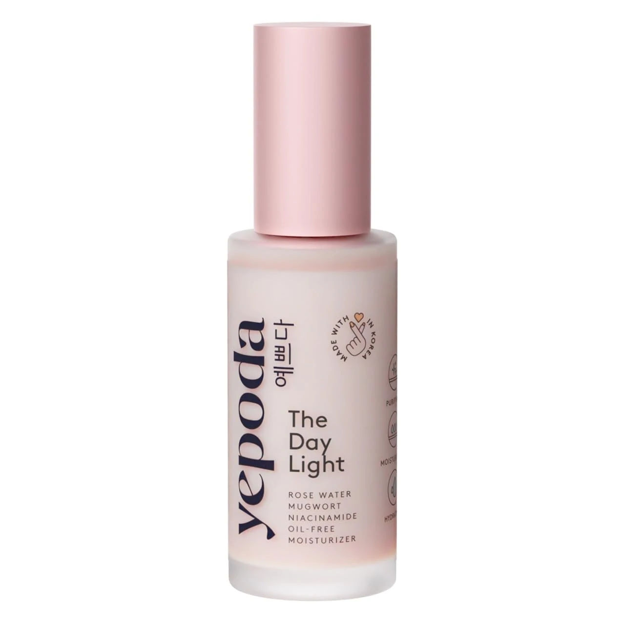 Amazon.com: Yepoda The Day Light, Oil-Free Purifying Day Moisturizer with Rose Water, Mugwort & Niacinamide, Hydrating Vegan Korean Facial Moisturizer for All Skin Types, 1.69 FL. OZ. (50 ml) : Beauty & Personal Care