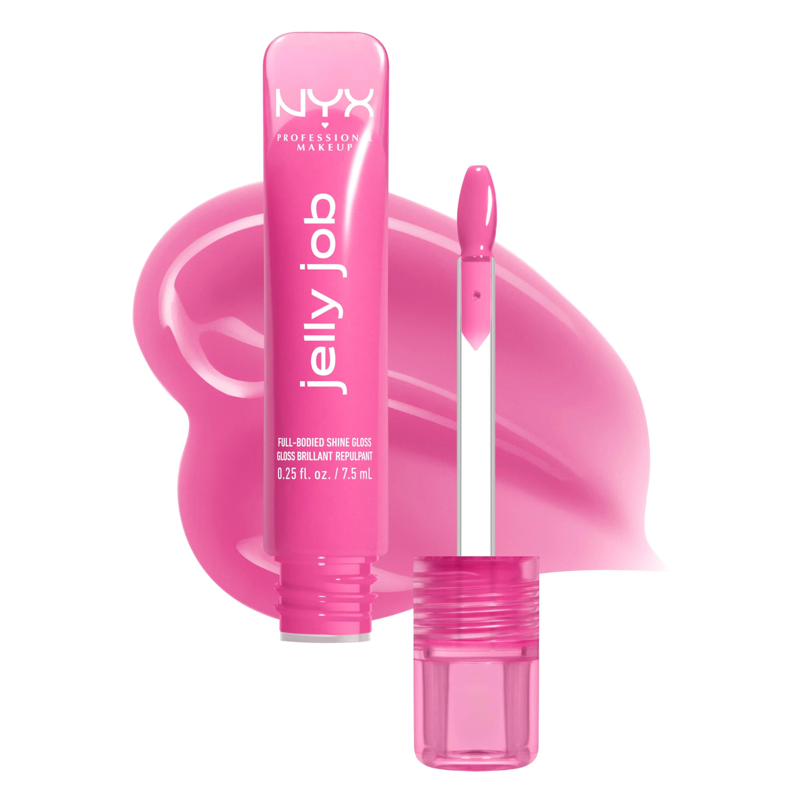 Amazon.com : NYX PROFESSIONAL MAKEUP Jelly Job Lip Gloss, Lip Tint Gloss with Full-Bodied, Smoothing, and Hyper-Glossy Shine - Jelly Icing (Icy Lilac) : Beauty & Personal Care